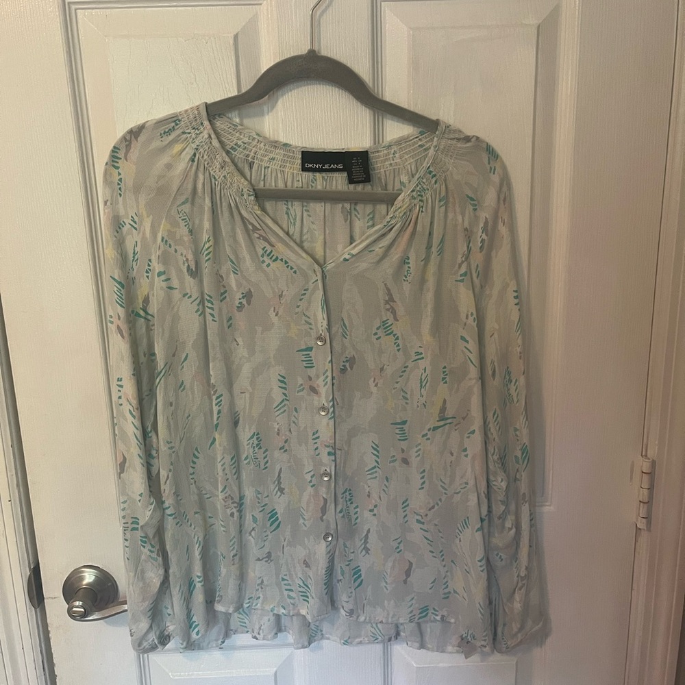 DKNY Jeans Birds Blouse